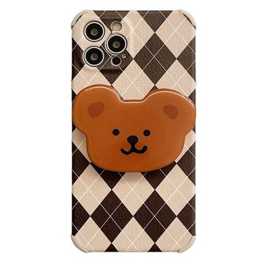 Bear Argyle iPhone Case - IPhone