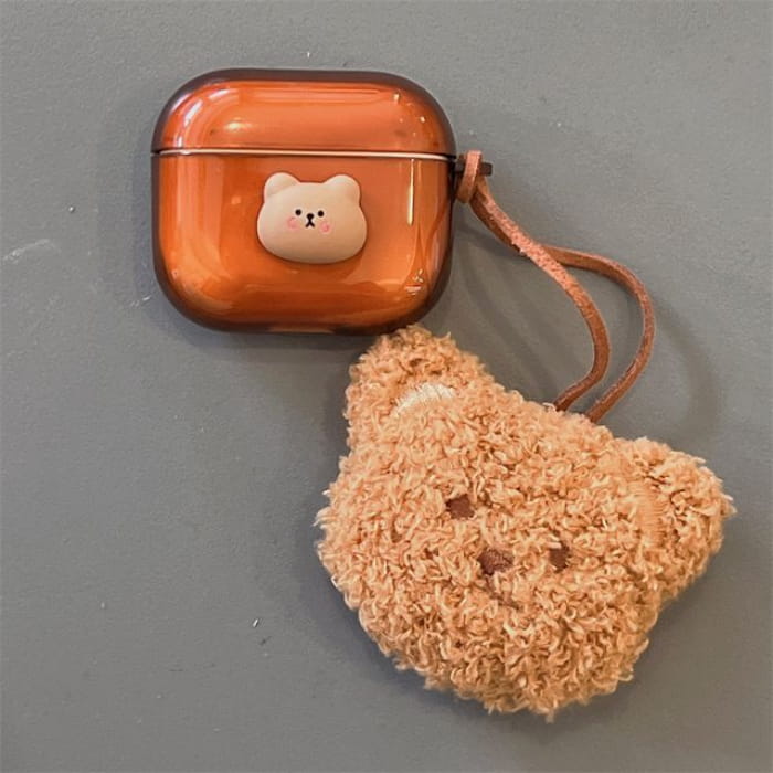 Bear Chenille AirPods / Pro Earphone Case Skin - Brown