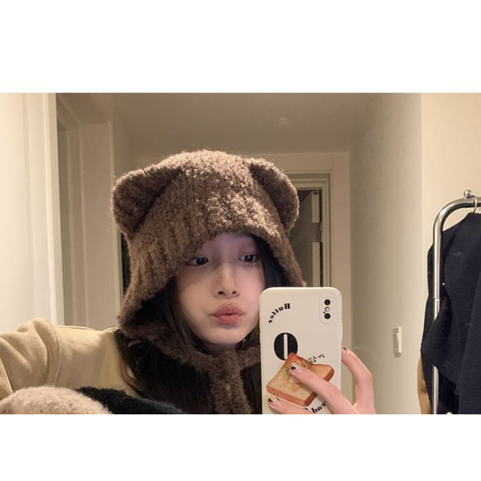 Bear Ear Knit Beanie