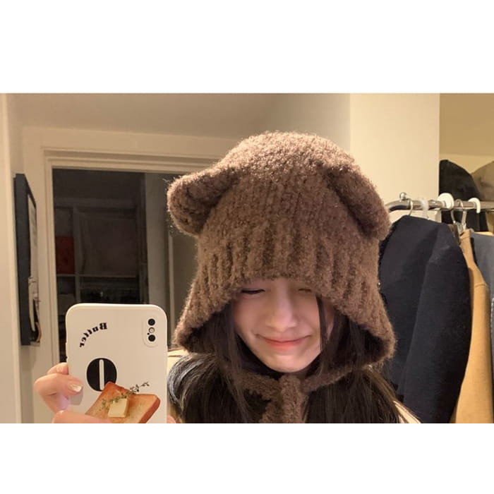 Bear Ear Knit Beanie