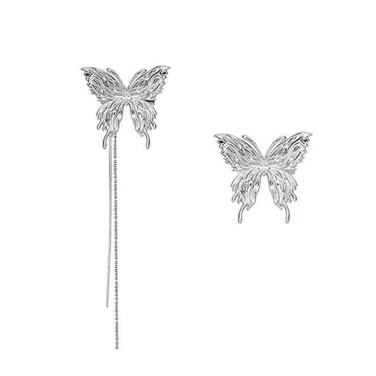 Beauty Butterfly Ear Cuff - Standart / Silver - earrings