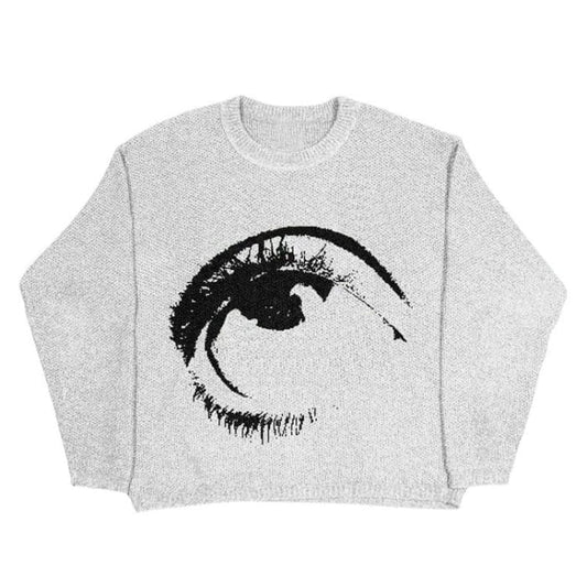 Beauty Eye Sweater - M / Grey