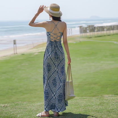 Bell Sleeve Cardigan Blue Floral Print Slip Dress Set