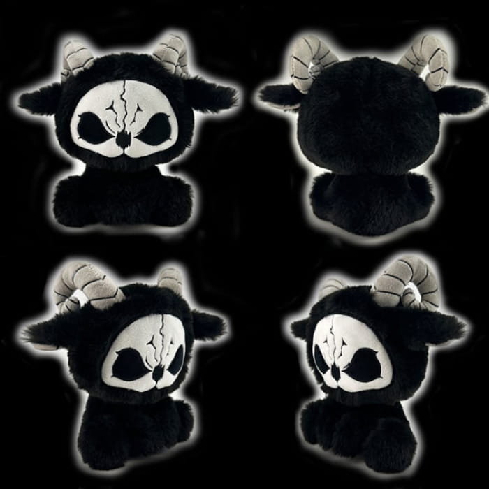 Black and White Gothic Plushie - & / Free Size