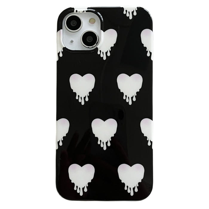 Black and White Heart iPhone Case - 7 / 1 - IPhone