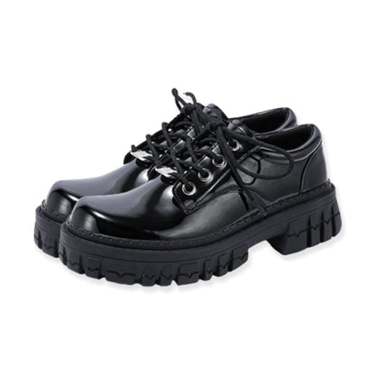 Black Chunky JK Mary Janes Shoes - 2 / 34