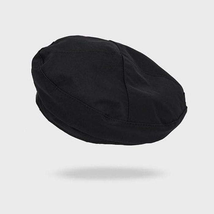 Black Heart Buckle Beret - Standart / Hats