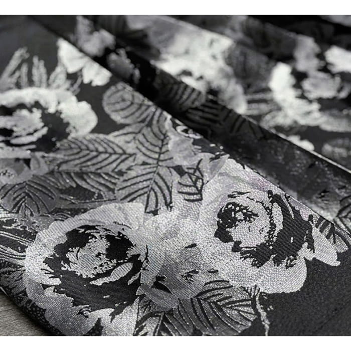 Blossom Shirt Black Flower Print Skirt Set