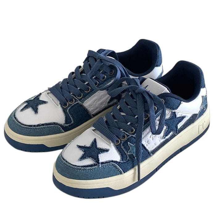 Blue Jeans Star Sneakers - EU36 (US6.0)