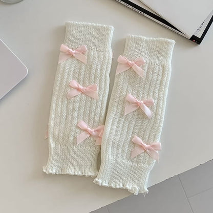 Bow Accent Leg Warmers - Socks