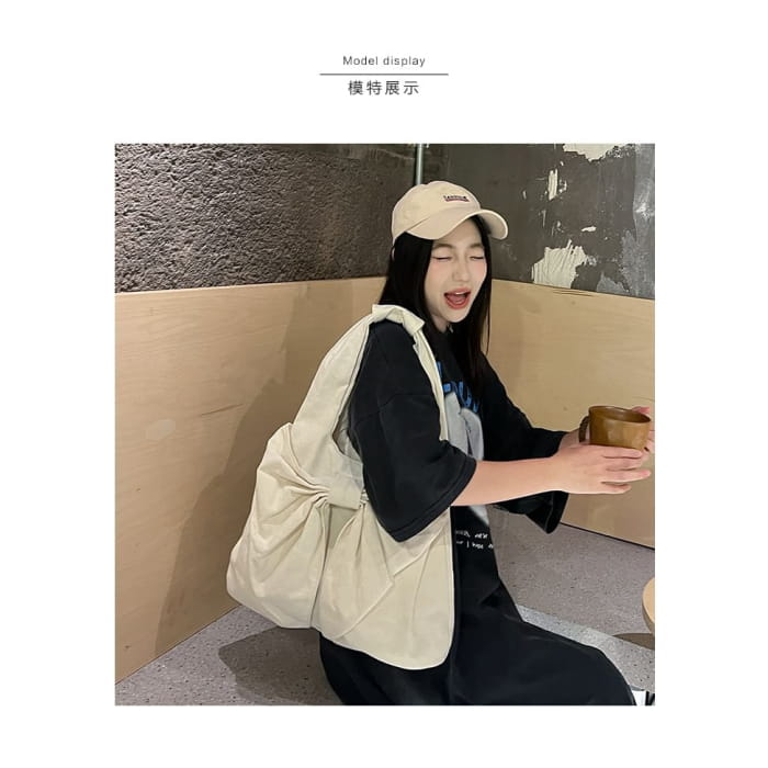 Bow Canvas Tote Bag