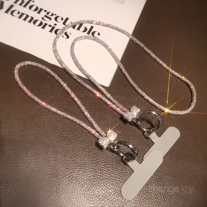 Bow Embellished Wrist Phone Strap / Lanyard with Pad