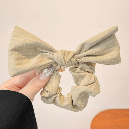 Bow Fabric Scrunchie / Plain