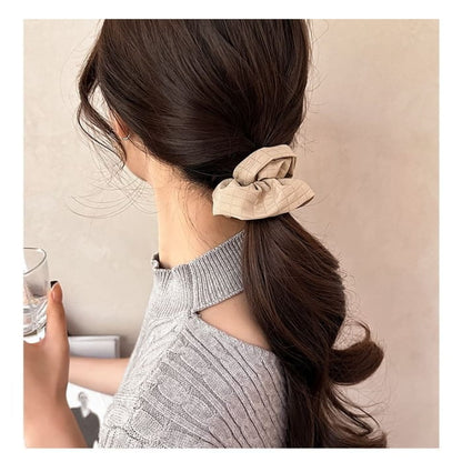 Bow Fabric Scrunchie / Plain