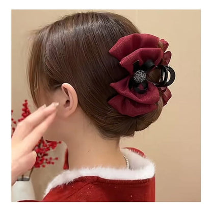 Bow Mesh Acrylic Hair Clamp (Various Designs)