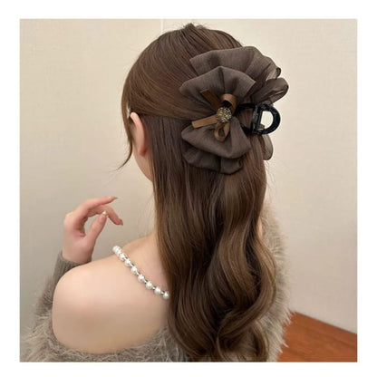 Bow Mesh Acrylic Hair Clamp (Various Designs)