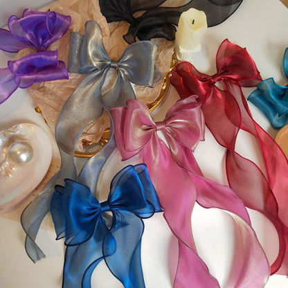 Bow Mesh Hair Clip