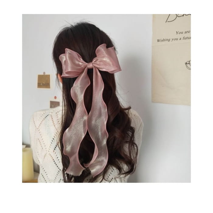 Bow Mesh Hair Clip