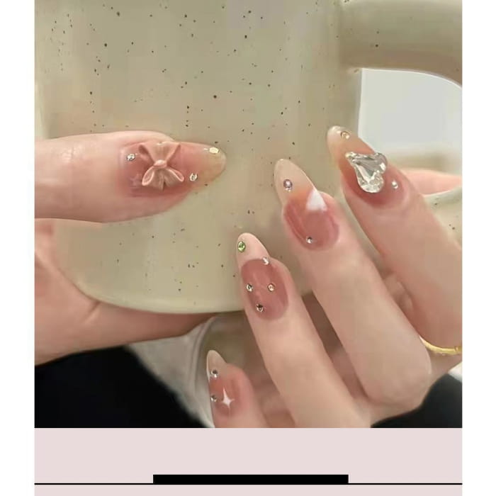 Bow Press-On Nails