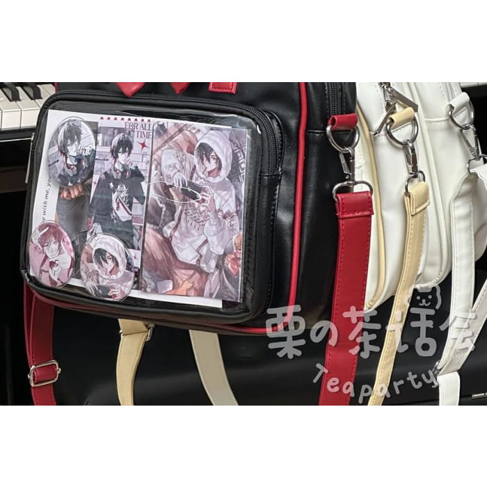 Bow PVC Panel Tote Bag / Charm / Set