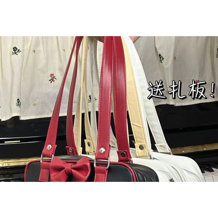 Bow PVC Panel Tote Bag / Charm / Set