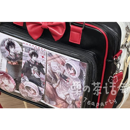 Bow PVC Panel Tote Bag / Charm / Set