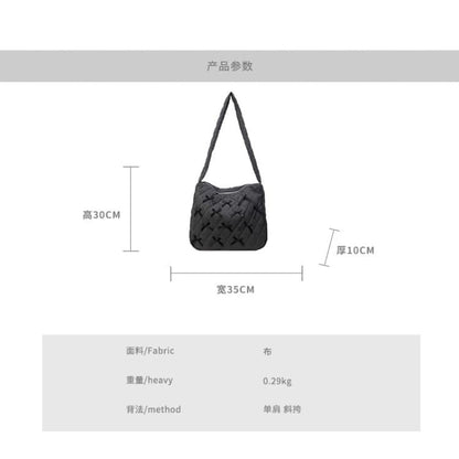 Bow Quilted Tote Bag