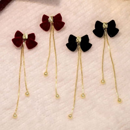 Bow Threader Earring - Accessories