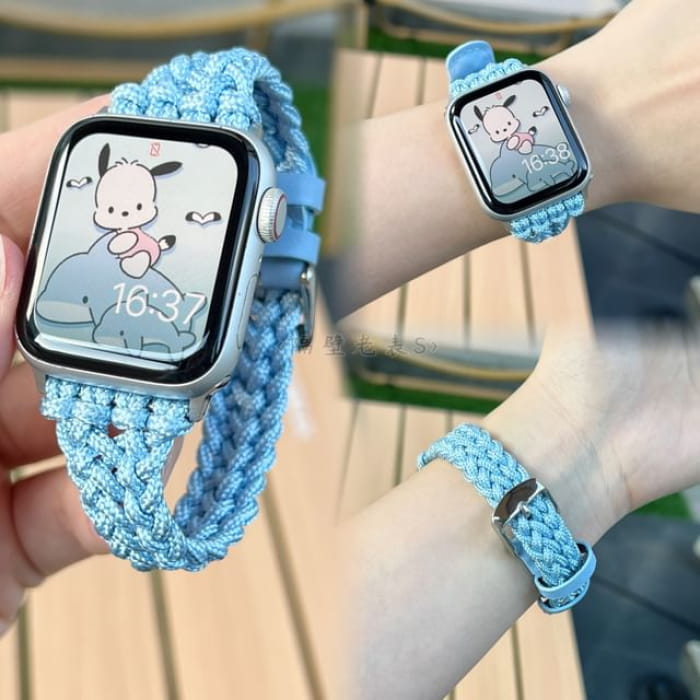 Braided Cord Apple Watch Band - Blue / IWATCH 1 / 2 / 3