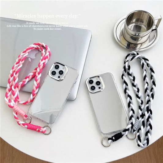 Braided Lanyard Phone Case - iPhone 15 Pro Max / Plus / 14