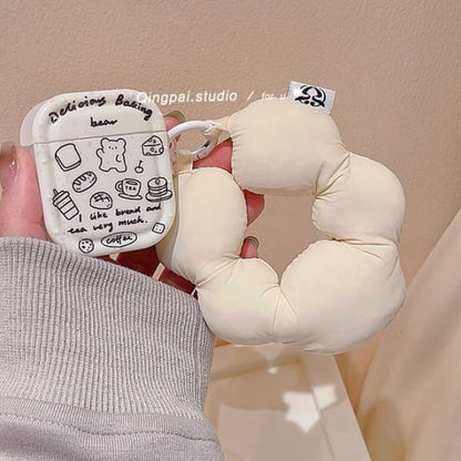 Bread Bear / Flower Wrist Band - Airpods / Pro Earphone