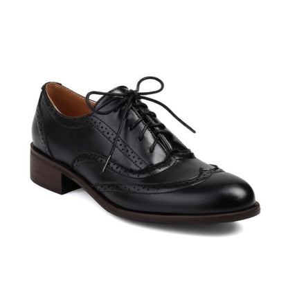 Brogue Lace - Black / 35