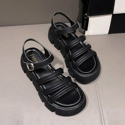 Buckled Platform Sandals