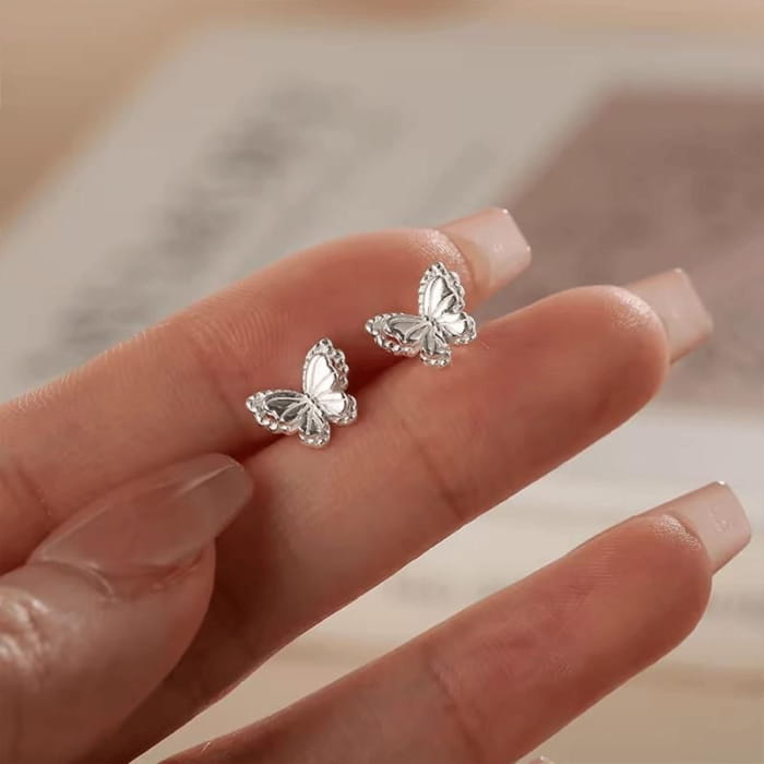 Butterfly Alloy Stud Earring