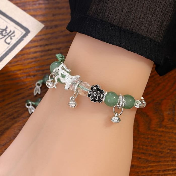 Butterfly Bead Alloy Bracelet