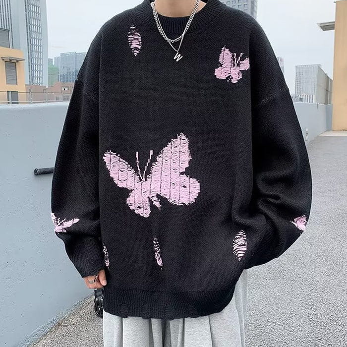Butterfly Embroidery Sweater