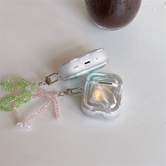 Butterfly Faux Crystal Bow Charm AirPods / Pro Earphone