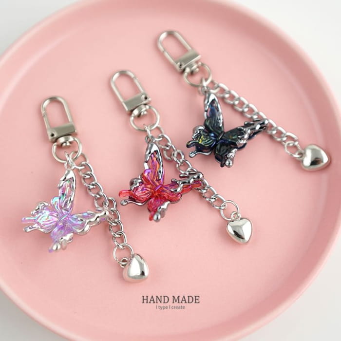 Butterfly Key Chain / Bag Charm