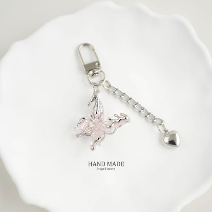 Butterfly Key Chain / Bag Charm - H614 / One Size