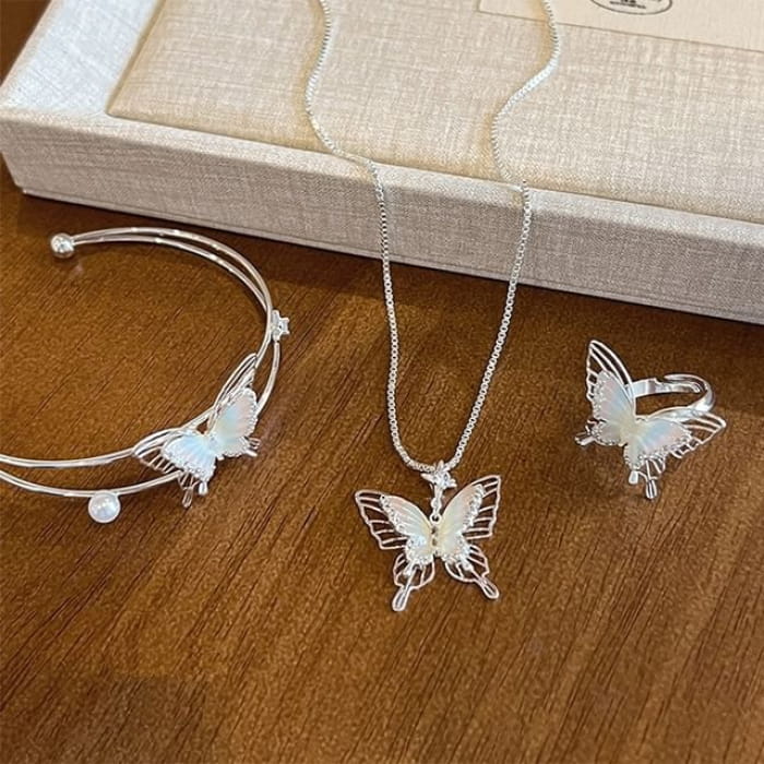 Butterfly Open Bangle / Ring / Necklace