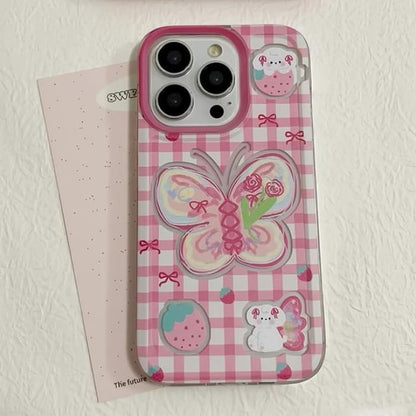 Butterfly Plaid Phone Case