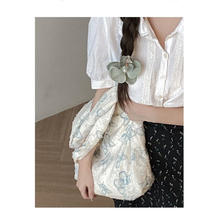 Butterfly Print Fabric Tote Bag