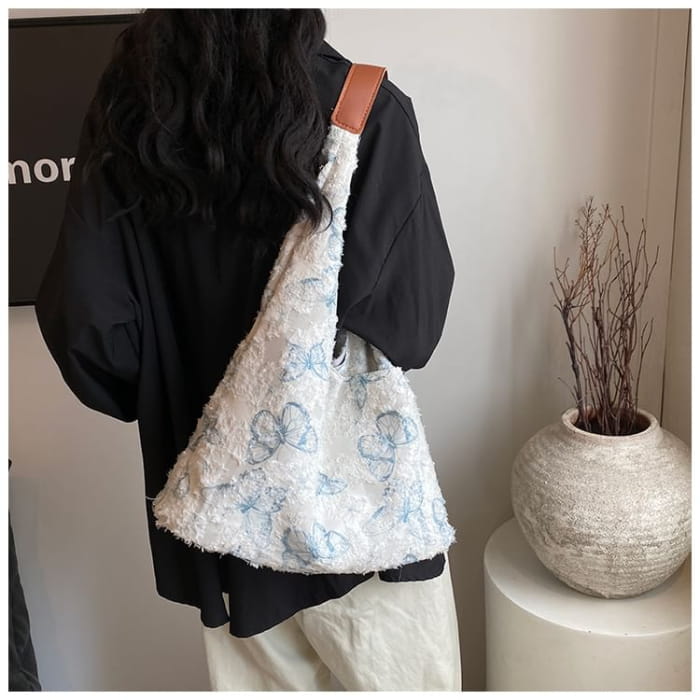 Butterfly Print Tote Bag