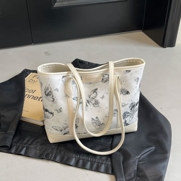 Butterfly Tote Bag - Off-White / One Size