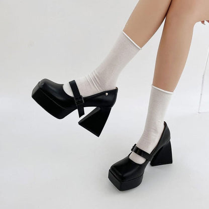 Campus Platform Mary Janes Heels - Shoes