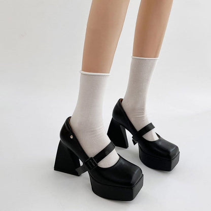 Campus Platform Mary Janes Heels - Shoes