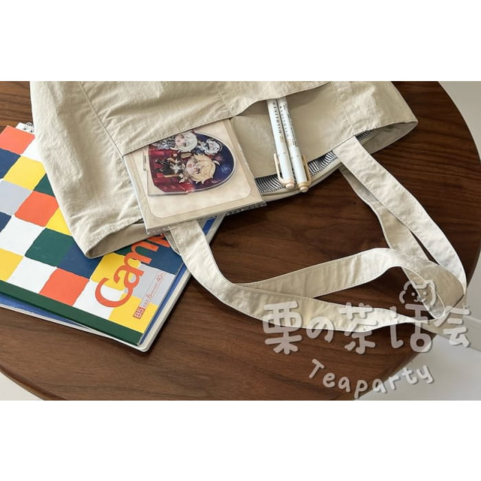 Canvas Plain Tote Bag / Charm / Set