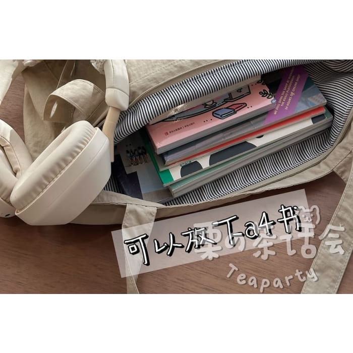 Canvas Plain Tote Bag / Charm / Set