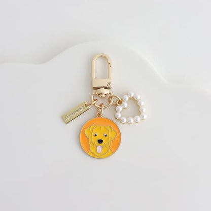 Cartoon-Dog Key Ring - Golden Retriever / One Size