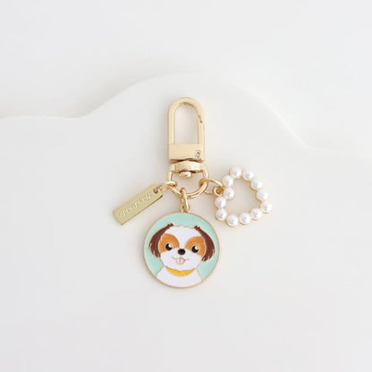 Cartoon-Dog Key Ring - Papillon / One Size